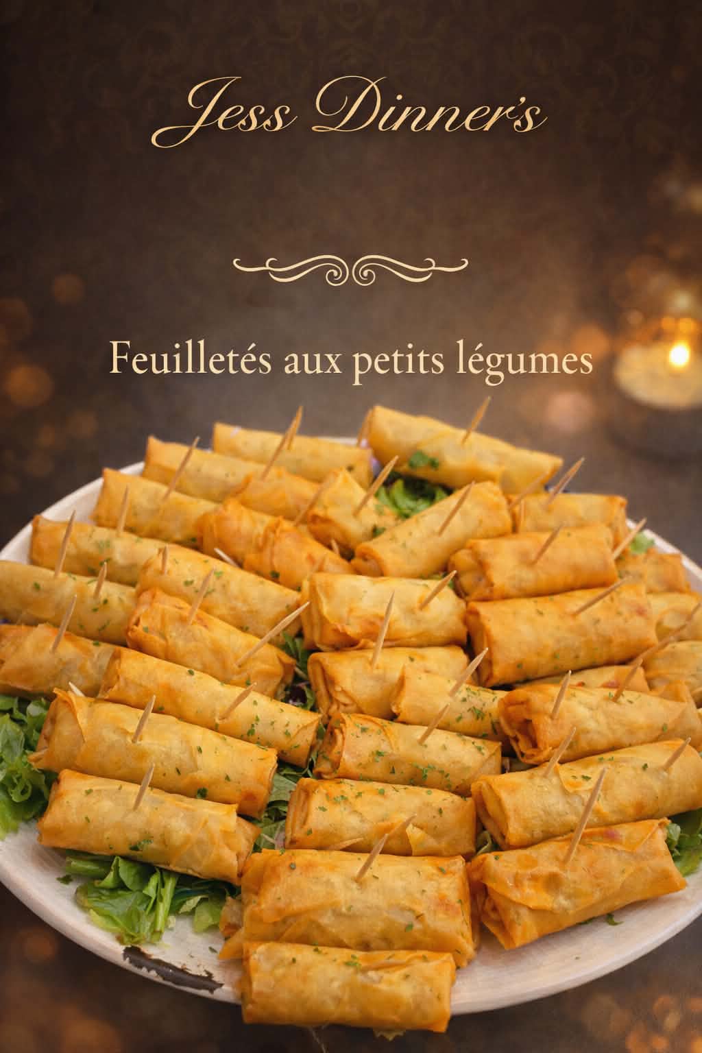 Plateau de feuilletés aux petits légumes